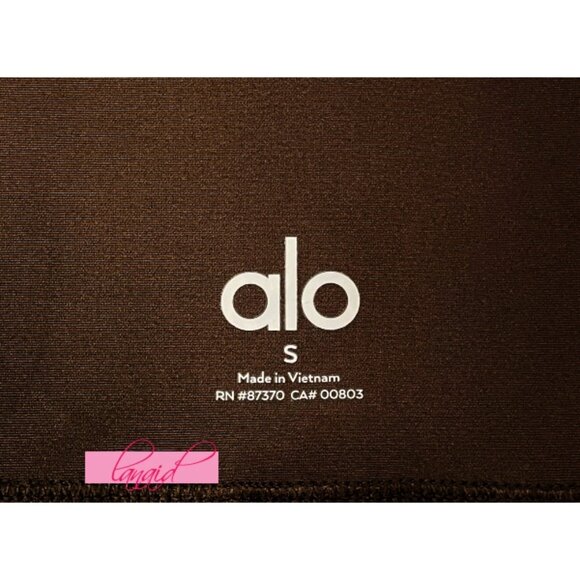 Alo 7/8 High-Waist Airlift Leggings Espresso Hi-Rise Waisted Skinny Tights Pants - Picture 10 of 11